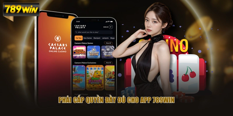 Phải cấp quyền đầy đủ cho app 789WIN